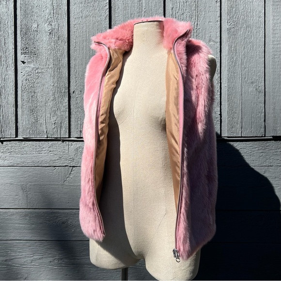 J.Crew Faux Fur Vest, Dusty Rose, NWOT - Picture 10 of 15